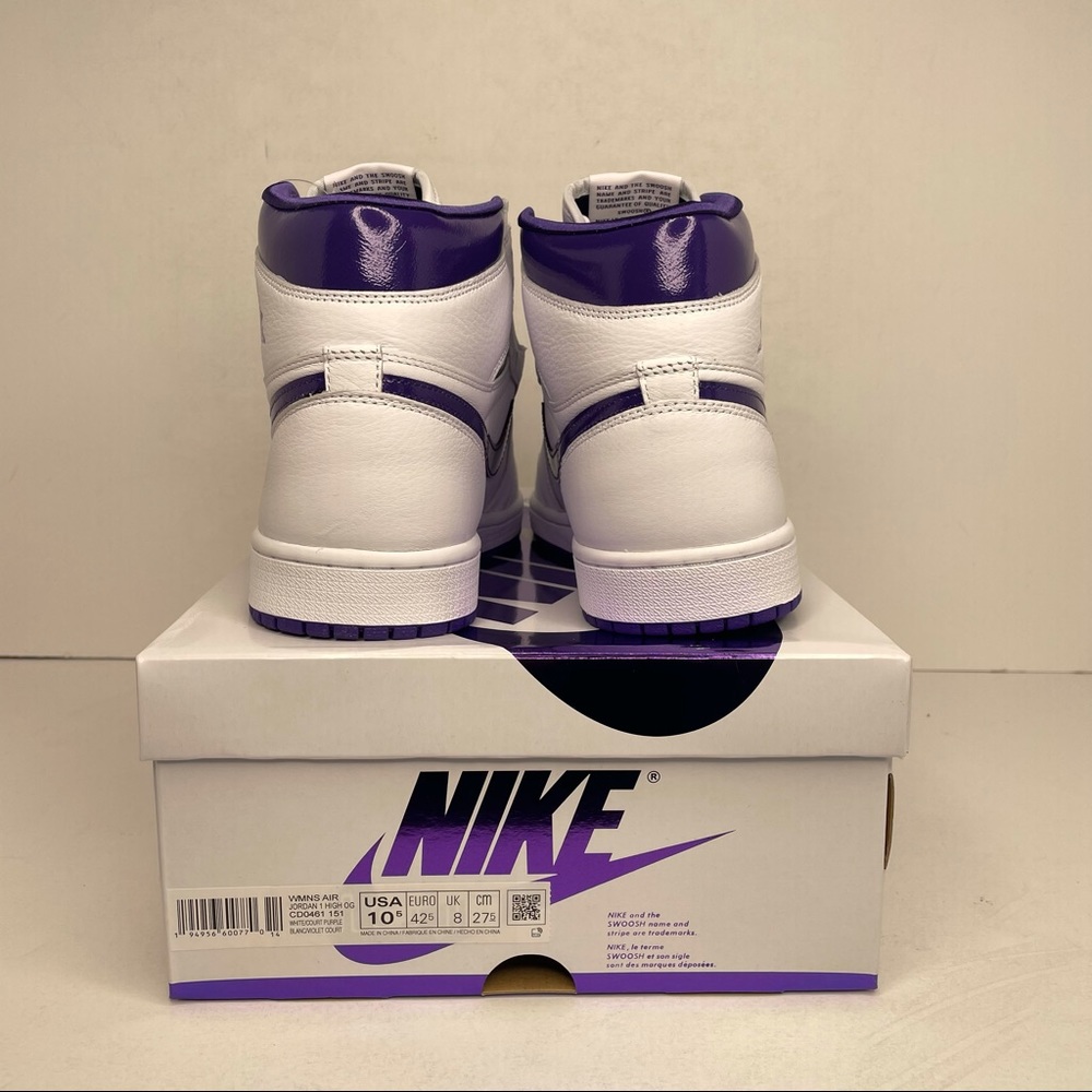 Nike Air Jordan 1 Retro High OG “Purple Metallic” - Picture 4 of 4